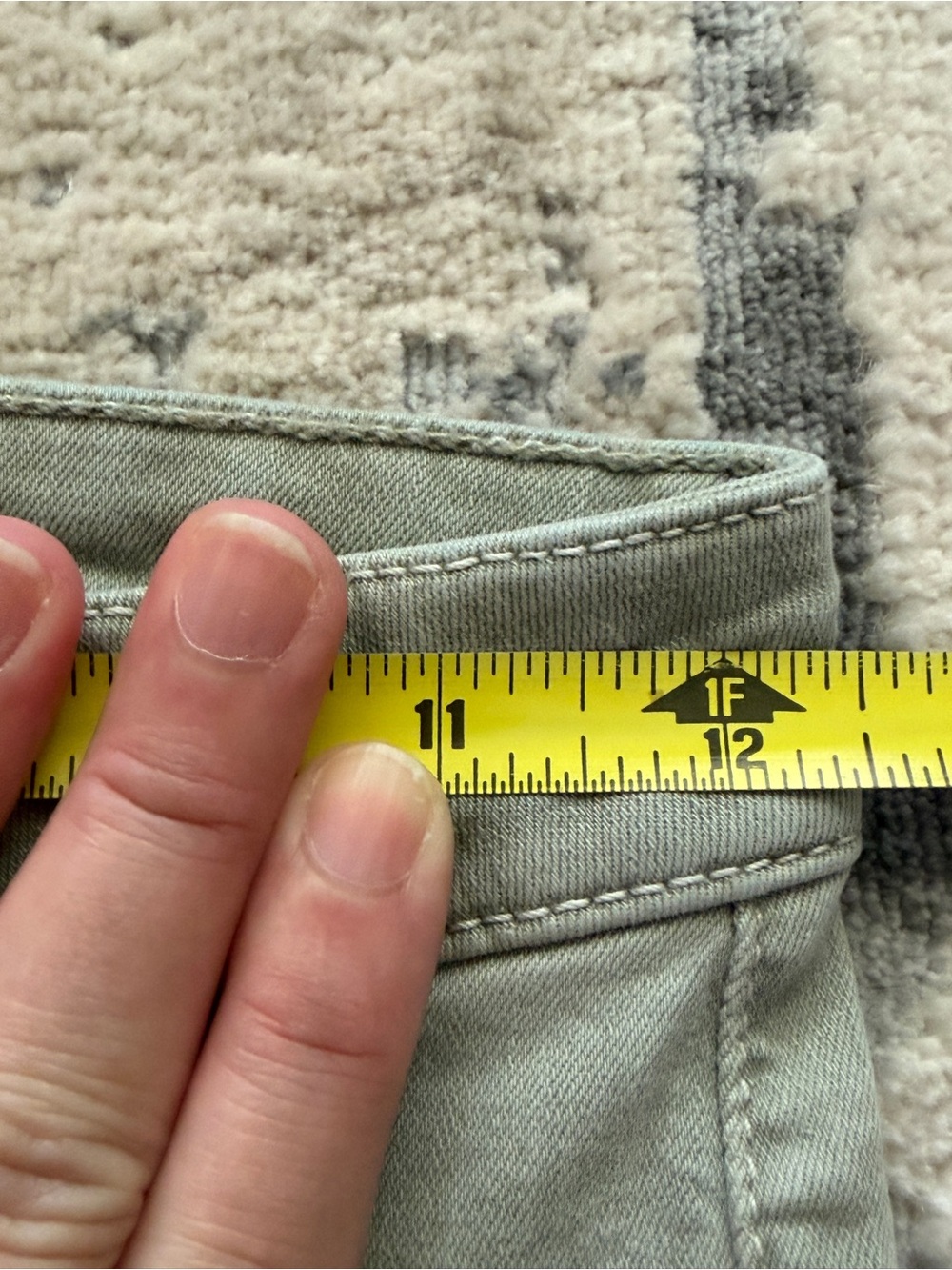Free People Olive Green Wide Leg Flare Jeans - Picture 3 of 6